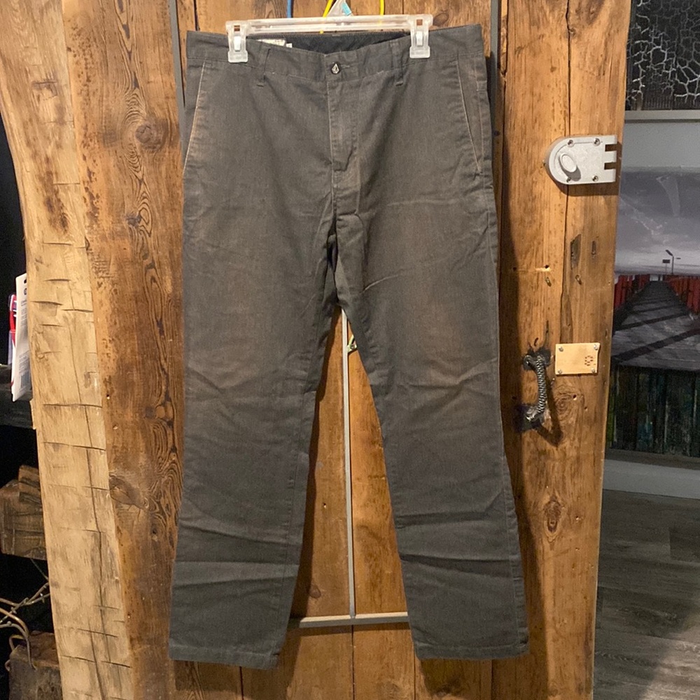 Mens Volcom chinos dark grey size 33